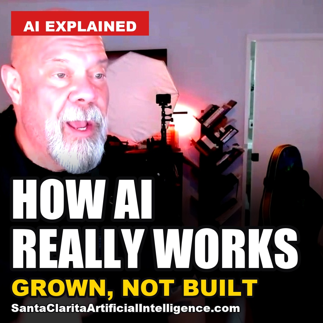 How AI Really Works, square social card. AI For People Who Missed the Meeting, episode 1